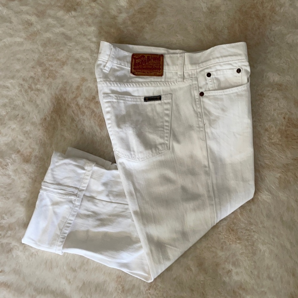 Lucky Brand Cropped white jeans